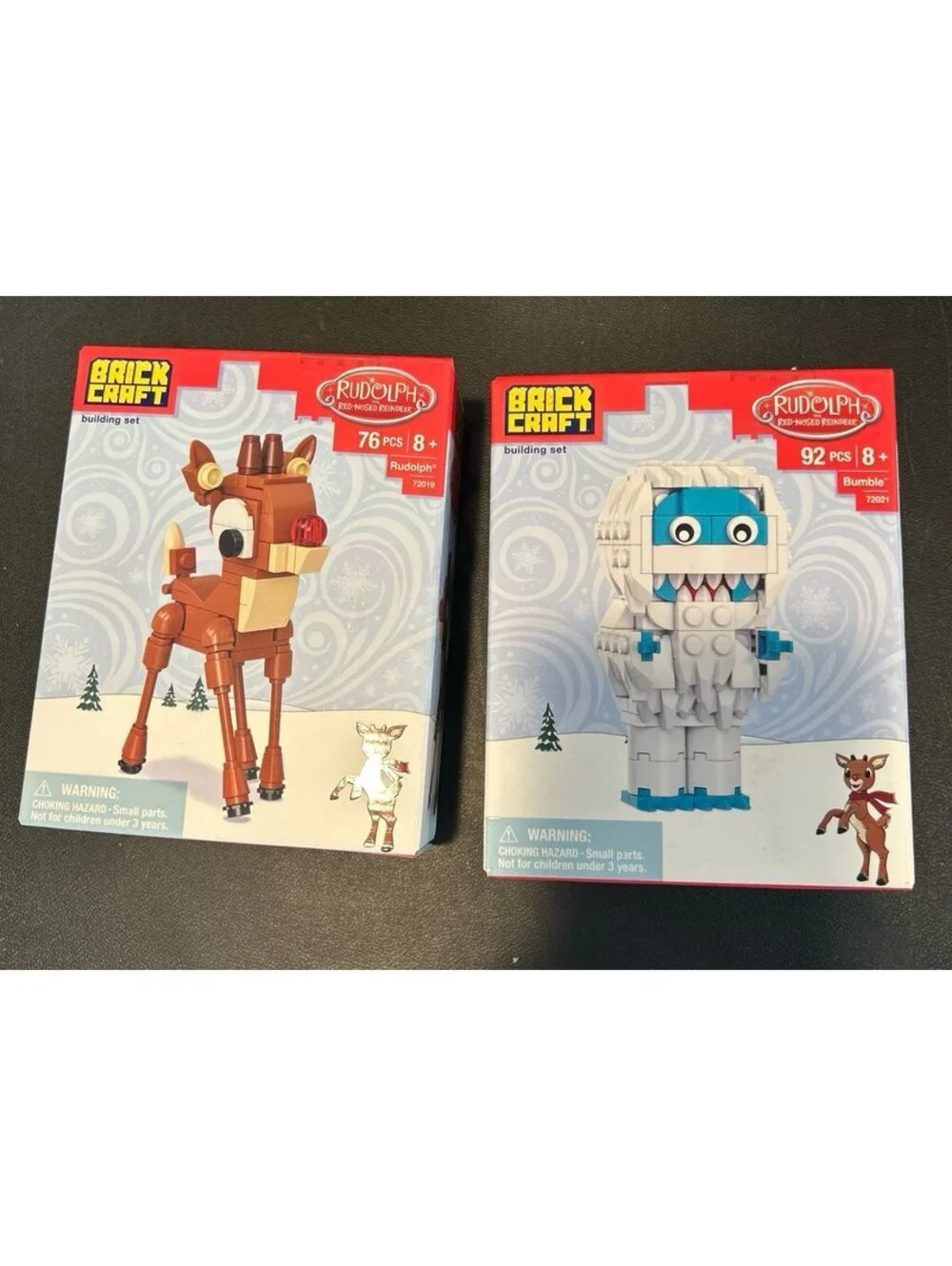 Brickcraft Rudolph & Bumble Building Sets Rudolph Red-Nosed Reindeer NEW